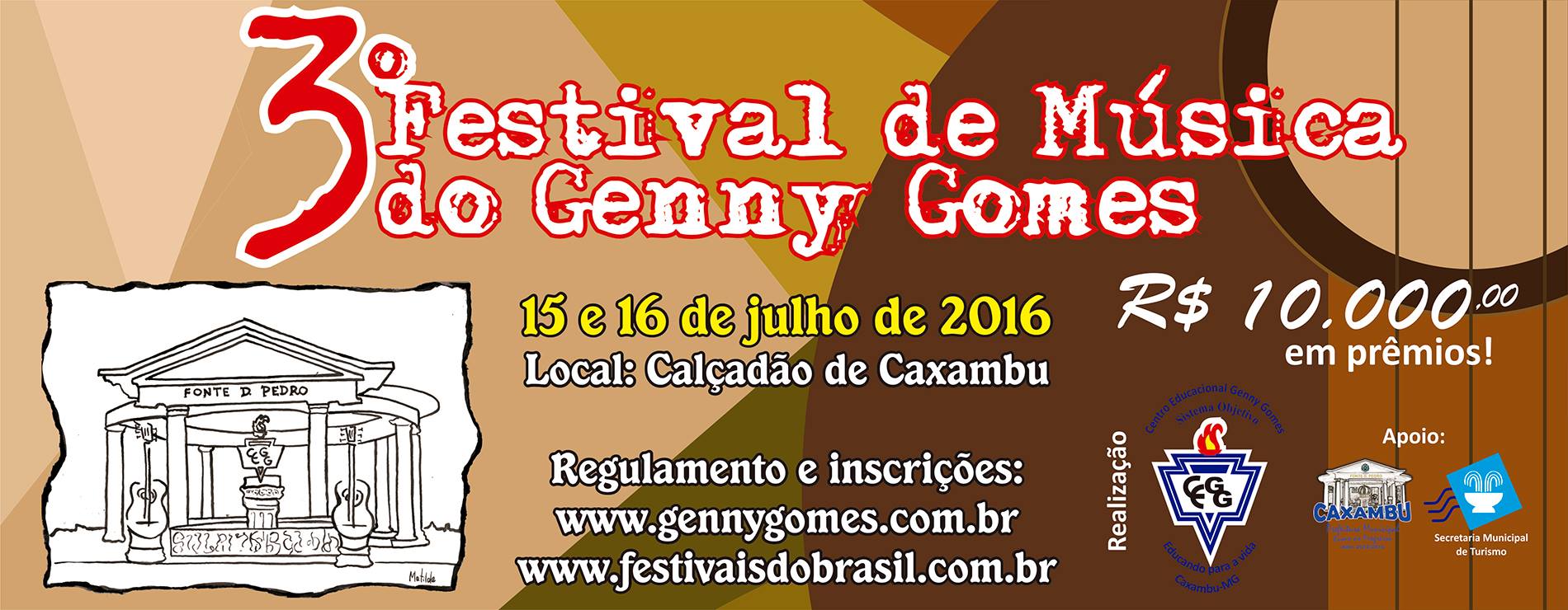 3º Festival de Música do Genny Gomes! Atração deste final de semana em Caxambu