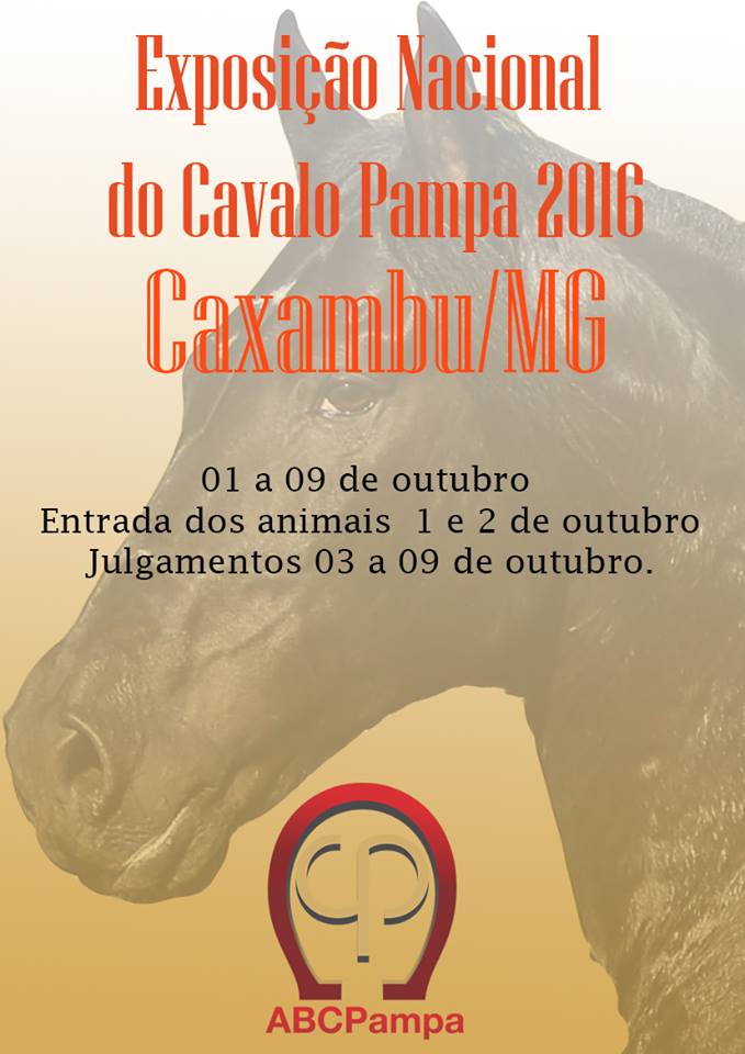 Exposição Nacional do Cavalo Pampa 2016 em Caxambu
